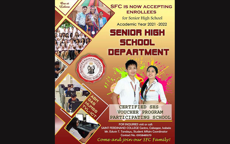 SENIOR HIGH SCHOOL DEPARTMENT - CABAGAN CAMPUS